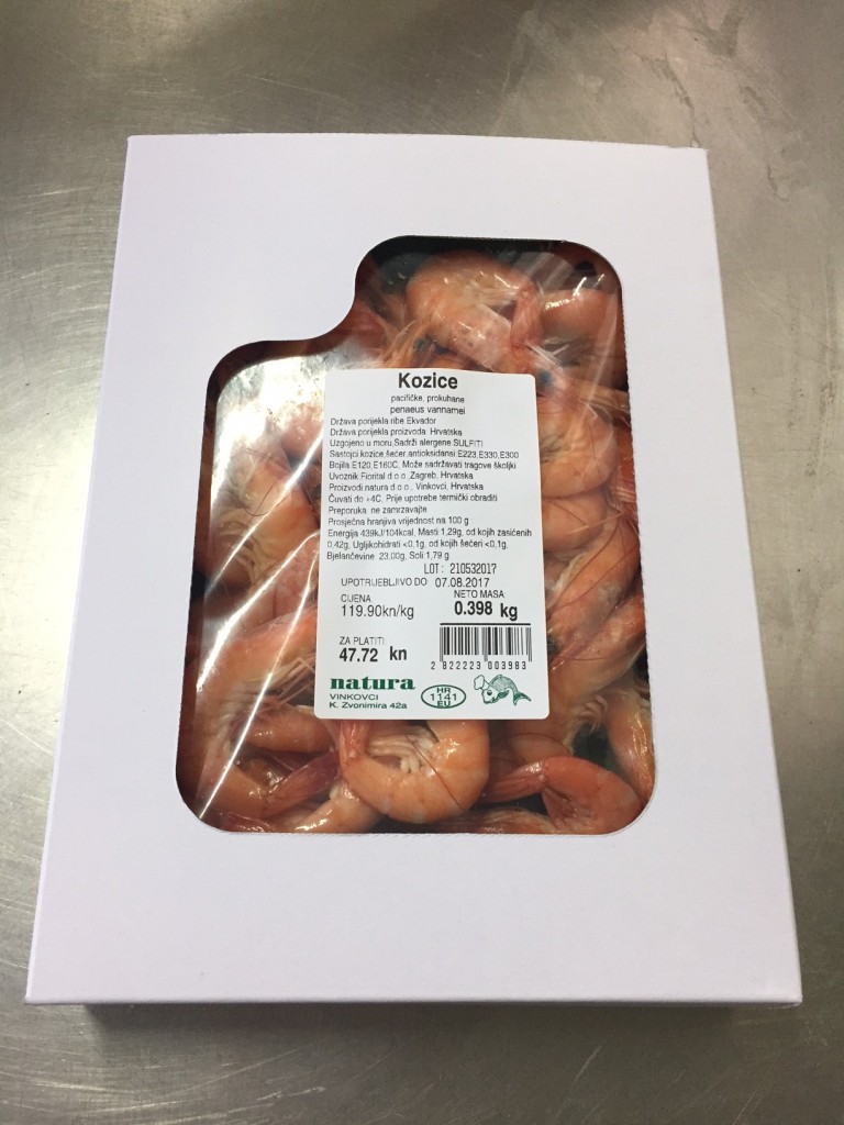 Kozice vakum premium